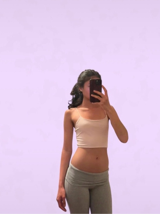 Garage Tops - Garage Beige Spaghetti-Strap Crop Tank